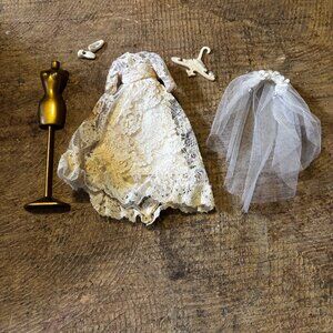 Topper Dawn doll clothes Wedding Bell Dream with roses 815